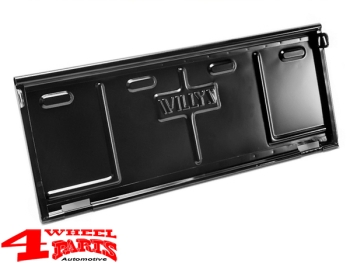 Heckklappe mit Willys Logo schwarz CJ Bj. 46-68