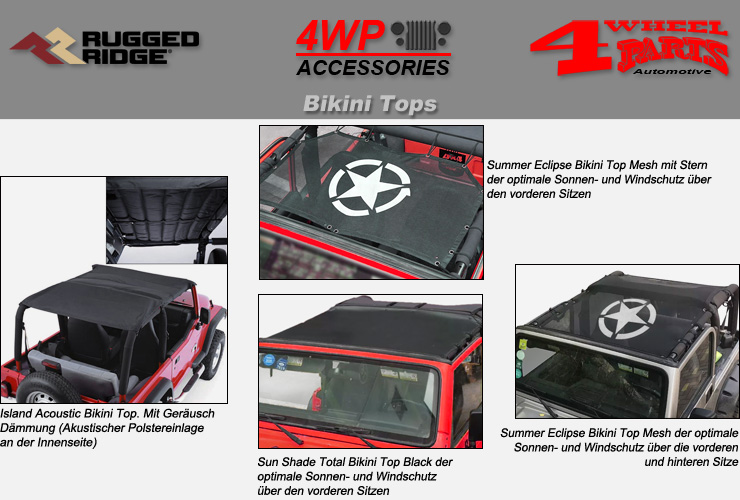 Jeep Wrangler TJ Bikini Tops von Rugged Ridge