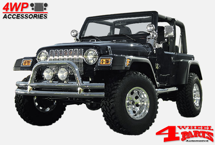Jeep Wrangler TJ Accessories Stainless & Chrome | 4 Wheel Parts