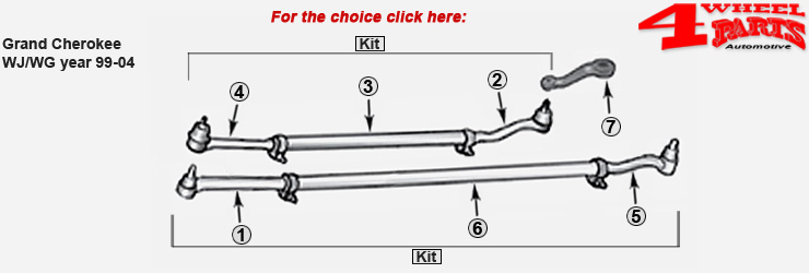 Jeep Grand Cherokee WJ + WG Suspension and Steering