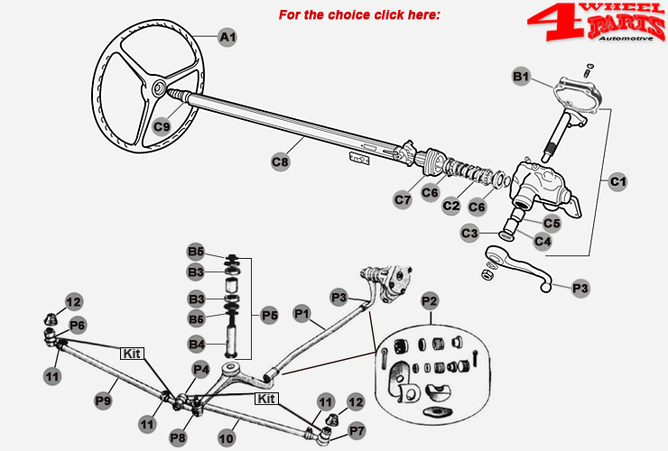 Jeep CJ2 CJ3 M38 Willys Suspension & Steering