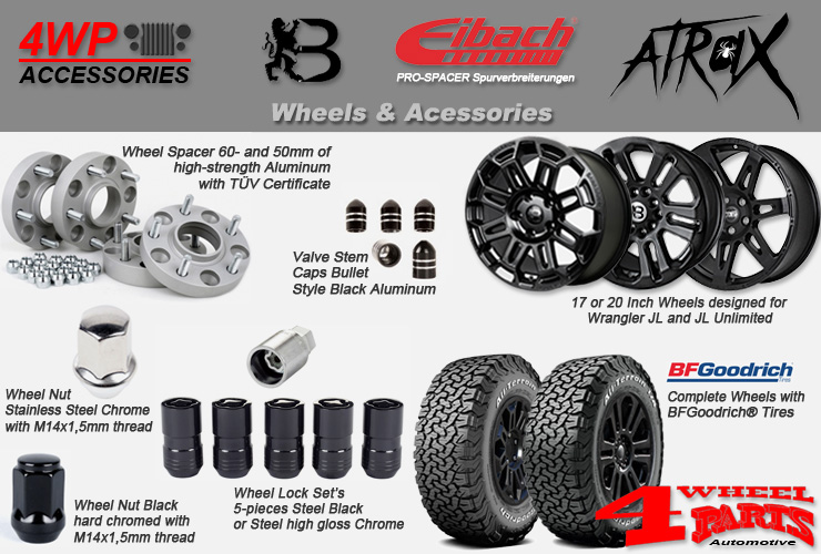 Jeep Wrangler JL Wheels Spacers Accessories