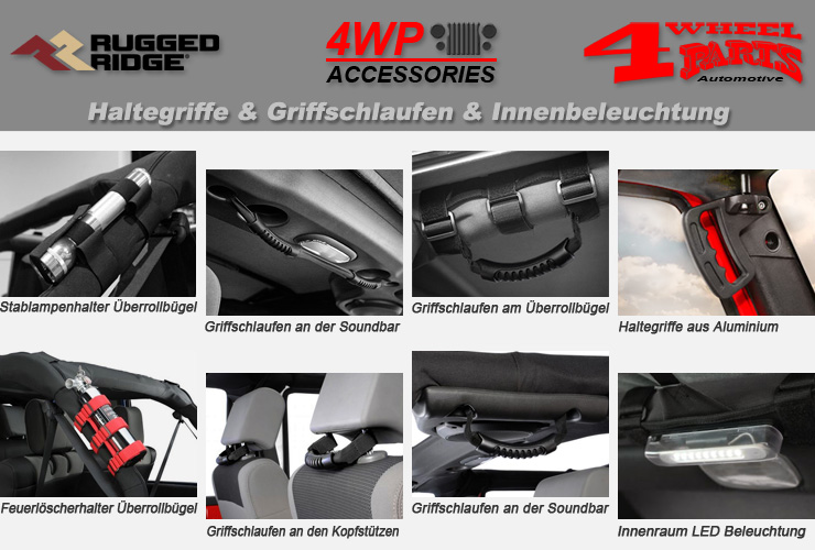 Jeep Wrangler JK Haltegriffe & Griffschlaufen & Innenbeleuchtung