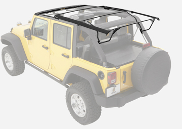 Jeep Wrangler JK Unlimited 4-doors Soft Top Identification | 4 Wheel Parts