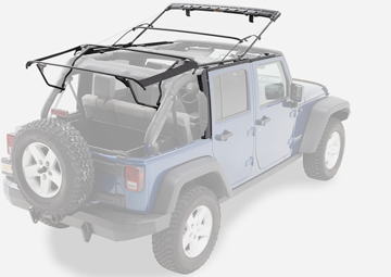 Jeep Wrangler JK Unlimited 4-doors Soft Top Identification | 4 Wheel Parts