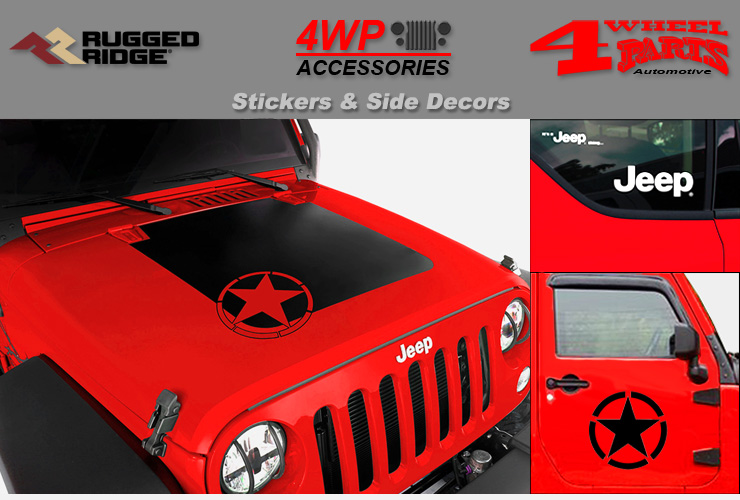 Jeep Wrangler JK Stickers Decals & Side Decors | 4 Wheel Parts Jeep Wrangler JK Stickers Decals & Side Decors | 4 Wheel Parts