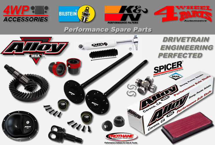 Jeep Wrangler YJ Performance Spare Parts | 4 Wheel Parts