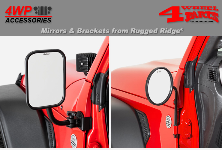 Jeep Wrangler JL Mirrors Relocation Brackets