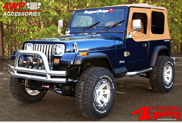 CJ Spiegel Spiegelhalter schwarz Jeep Wrangler YJ