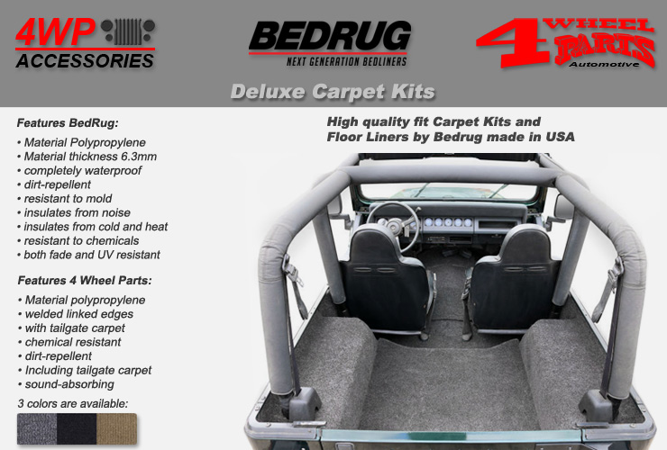 Jeep Wrangler YJ Carpet Kits | 4 Wheel Parts
