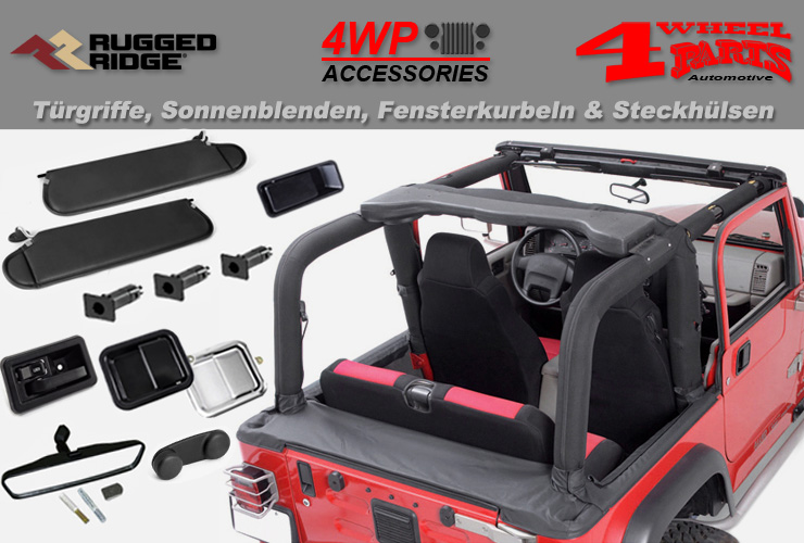Jeep Wrangler TJ Türgriffe & Sonnenblenden & Steckhülsen