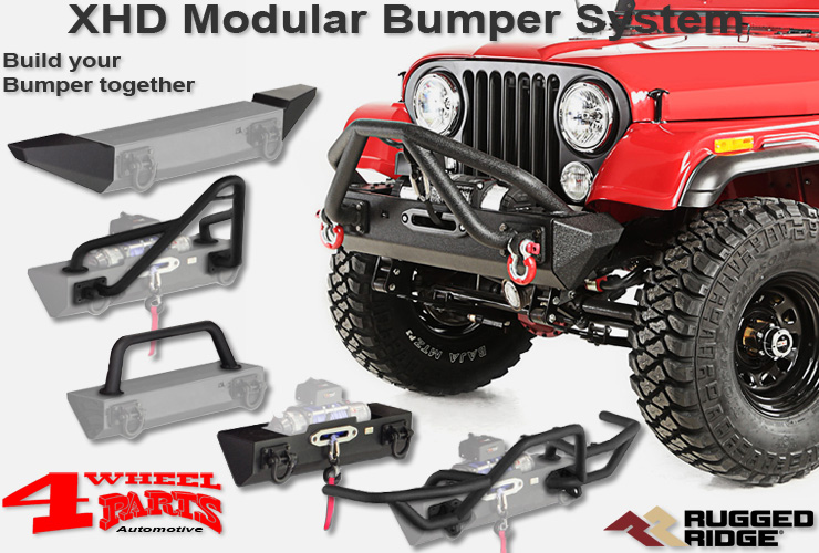 Jeep CJ XHD Modular Front and Rear Bumper