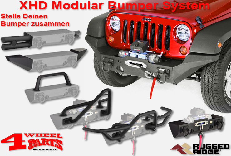 Jeep Wrangler JK XHD Modular Bumper System