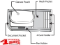 Preview: Sun Visor Media Organizer Pocket with "Jeep" Logo