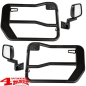 Preview: Fortis Tube Doors Front Black with Mirrors JL JT 18-24 2- or 4-doors