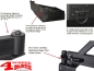 Preview: Reserveradhalter für XHD Bumper CJ + Wrangler Bj. 76-06