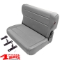 Preview: Rear Seat Bench Gray Denim CJ + Wrangler YJ year 76-95