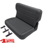 Preview: Rear Seat Bench Black Denim CJ + Wrangler YJ year 76-95