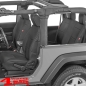 Preview: Sitzbezüge Set schwarz Neopren Wrangler JK Bj. 13-18 2-Türer