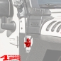 Preview: Elite Antennenfußblende Rot Wrangler JK JL JT Bj. 07-24