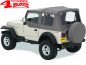 Preview: Replacement Soft Top Gray Denim clear windows Bestop YJ year 88-95