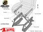 Preview: Seat Slider Black Powder coated Bestop CJ + Wrangler YJ 76-95