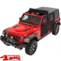 Preview: 2-Piece Doors Front Black Twill Wrangler JL JT 18-24 2- or 4-doors