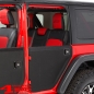 Preview: 2-Piece Doors Rear Black Twill Wrangler JL JT 18-24 4-doors