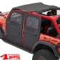 Preview: 2-Piece Doors Rear Black Twill Wrangler JL JT 18-24 4-doors