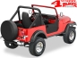 Preview: Half Doors Pair Black Denim Bestop Jeep CJ + Wrangler YJ year 80-95