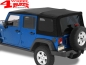 Preview: Supertop NX Black Twill Jeep Wrangler JK year 07-18 4-doors