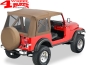 Preview: Replacement Supertop Skin Spice Denim clear CJ7 + Wrangler YJ year 76-95