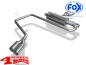 Preview: Sportauspuff Sidepipe Ausgang rechts + links Edelstahl mit TÜV VW Amarok 2,0l / 3,0l TDI Bj. 2010- mit Trittbretter