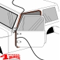 Preview: Hardtop Weatherstrip Kit Jeep CJ + Wrangler YJ TJ year 77-86