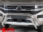 Preview: Front Tube Center Bumper Stainless Steel Ø 76mm VW Amarok T1 year 2023-