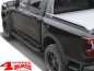 Preview: Trittbretter Shark-Design 18cm schwarz matt Ranger + Raptor 2012-