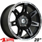 Preview: Alufelge 8,5x20 ET +35 W-TEC schwarz TÜV Wrangler JL 18-24