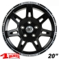Preview: Alufelge 8,5x20 ET +35 W-TEC schwarz TÜV Wrangler JL 18-24