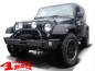 Preview: Front Winch Bumper Steel Black Textured Wrangler JK year 07-18