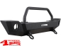 Preview: Front Winch Bumper Steel Black Textured Wrangler JK year 07-18