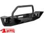 Preview: Front Winch Bumper Steel Black Textured Wrangler JK year 07-18