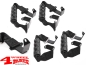 Preview: Grab Handles Pair Black 4WP Sport Bar Front + Rear Wrangler JL JT 18-24