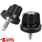 Preview: Windshield Knob Pair Black Jeep CJ + Wrangler YJ year 72-95