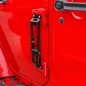 Preview: Trittstufe Side Step schwarz am Türscharnier Wrangler JK 07-18
