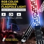 Preview: LED Lighted Whip 1,5 m  incl. Controller + App Control