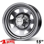 Preview: Steel Wheel Dotz Dakar 7x15 ET +5 incl. TÜV Wrangler TJ year 97-06