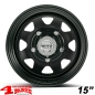 Preview: Stahlfelge Dotz Dakar Dark 7x15 ET -12 mit TÜV Jimny GJ + HJ Bj. 10.18-