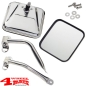Preview: Mirror Set Stainless Steel Sidemirrors CJ + Wrangler YJ year 55-95