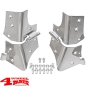 Preview: Windshield Hinge Set Stainless Steel Wrangler TJ year 97-06