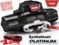 Preview: Seilwinde WARN ZEON 10-S PLATINUM 4536kg 12V Funkbedienung mit Synthetik Seil